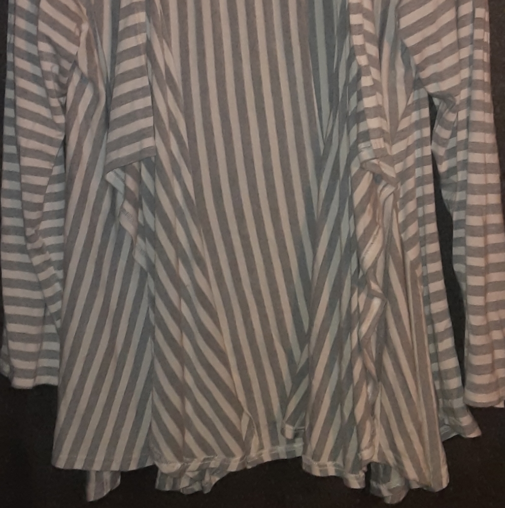 Niche XL striped cardigan gray white - Picture 2 of 7